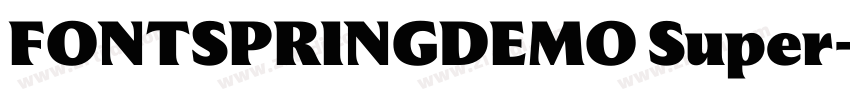 FONTSPRINGDEMO Super字体转换
